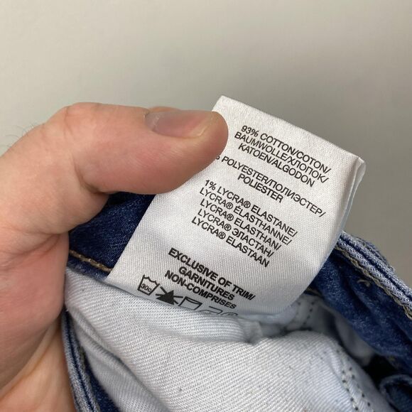 Silver Jeans Boyfriend Jeans Womens 29 Blue Distressed Frayed Hem Stretch Denim - Picture 8 of 12